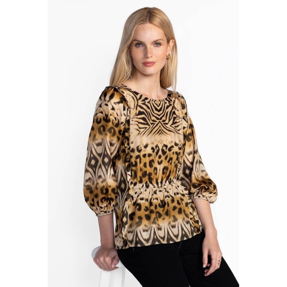 Johnny Was Aisha Blouse NWT 100% Silk Blouse